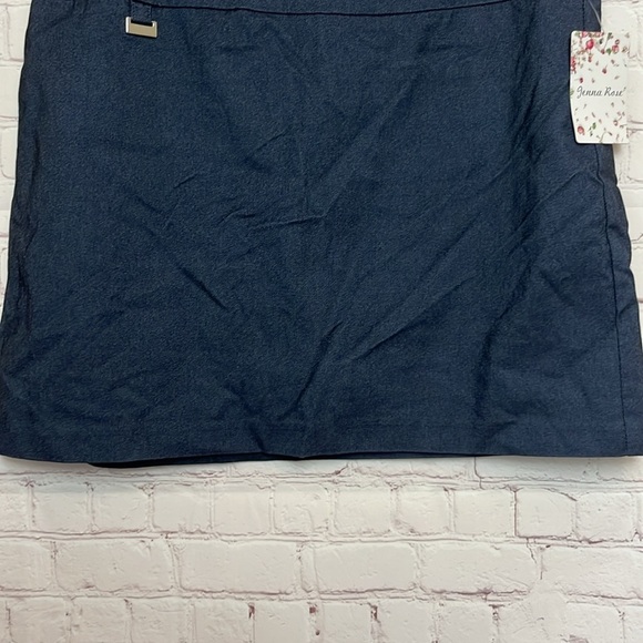 Jenna Rose Blue Pull On Skort - Picture 3 of 10